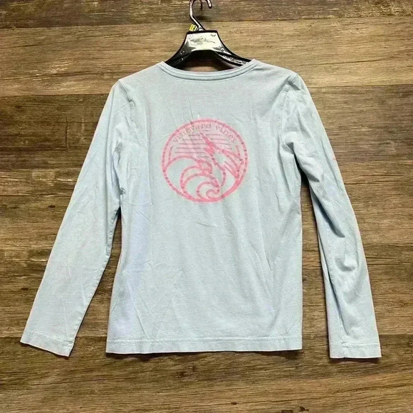 Vineyard Vines Light Blue Long Sleeve Top - Picture 2 of 6
